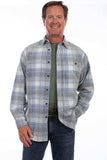 Scully BLUE-GREY CORDUROY PLAID SHIRT - Scully Leather - Flyclothing LLC