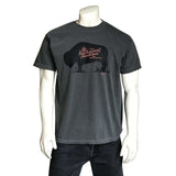 Men's Grey 100% Cotton American Bison Western T-Shirt - Rockmount Clothing - Flyclothing LLC