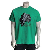 Men's Green 100% Cotton Chief Western T-Shirt - Rockmount Clothing - Flyclothing LLC