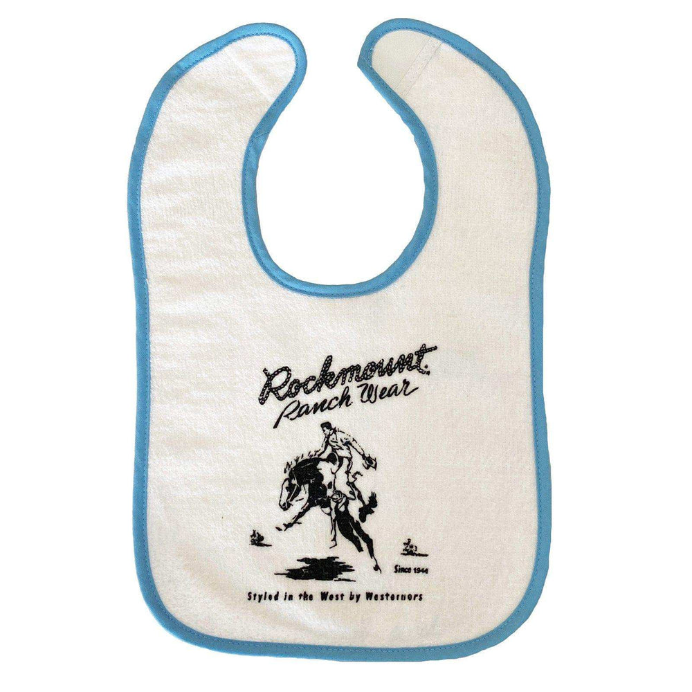 Rockmount Clothing Rockmount Bronc 100% Cotton Western Bib in Blue - Rockmount Clothing - Flyclothing LLC