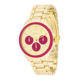 Chrono Gold Metal Watch - JGI - Flyclothing LLC