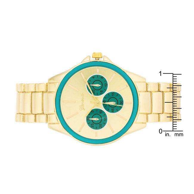 Chrono Gold Metal Watch - JGI - Flyclothing LLC