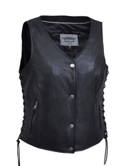 Unik International Ladies Premium Leather Vest 2681.NG