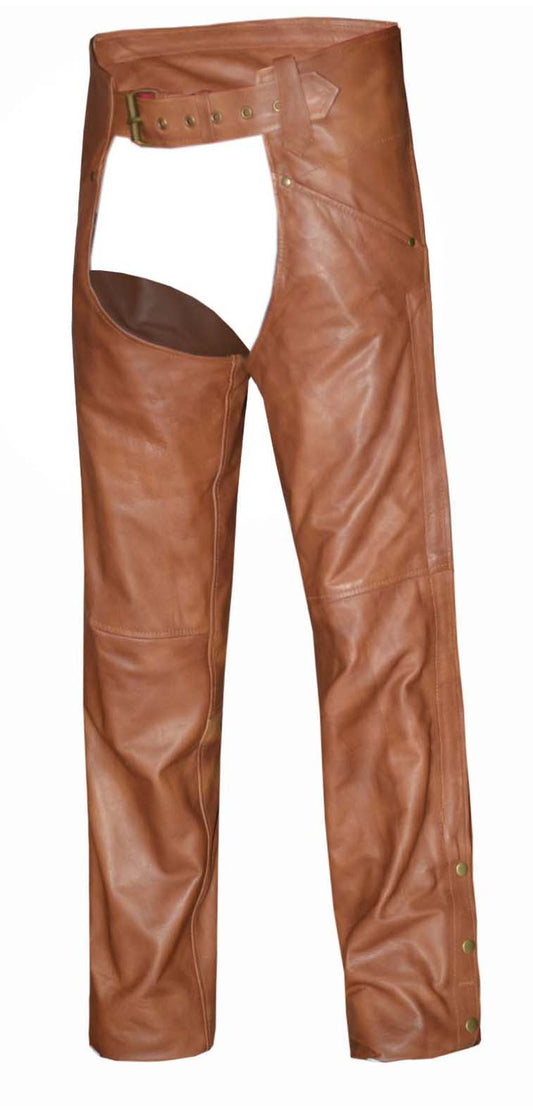 Unik International Ladies Brown Leather Chaps