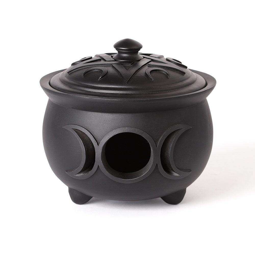 The Vault Triple Moon Cauldron Pot - Alchemy Gothic - Flyclothing LLC