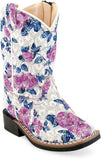 Old West Flower Print Toddler Toe Boots - Old West - Flyclothing LLC