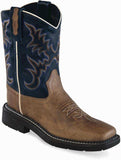 Old West Tan Fry Childrens Square Toe Boots - Old West - Flyclothing LLC