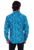 Scully Leather Western Scully Aqua Worn Out's Paisley Shirt - Scully Leather - Flyclothing LLC