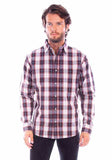 Scully Leather Western Scully Burgundy Worn Out's Plaid Shirt - Scully Leather - Flyclothing LLC
