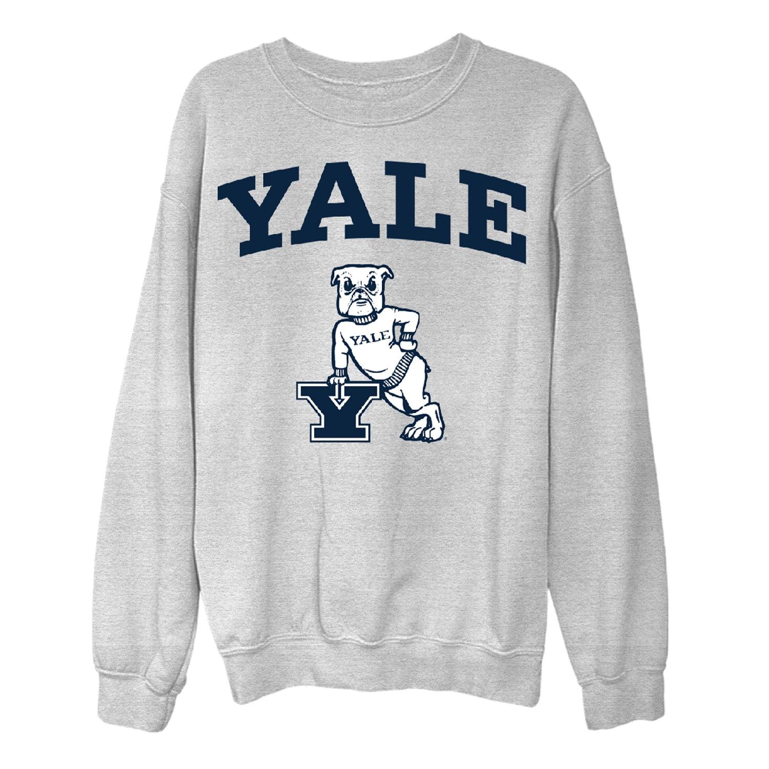 Yale Dog Unisex Sport Grey Fleece Sweatshirt L