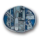 Telephone Worker Enameled Belt Buckle - Siskiyou Buckle - Flyclothing LLC