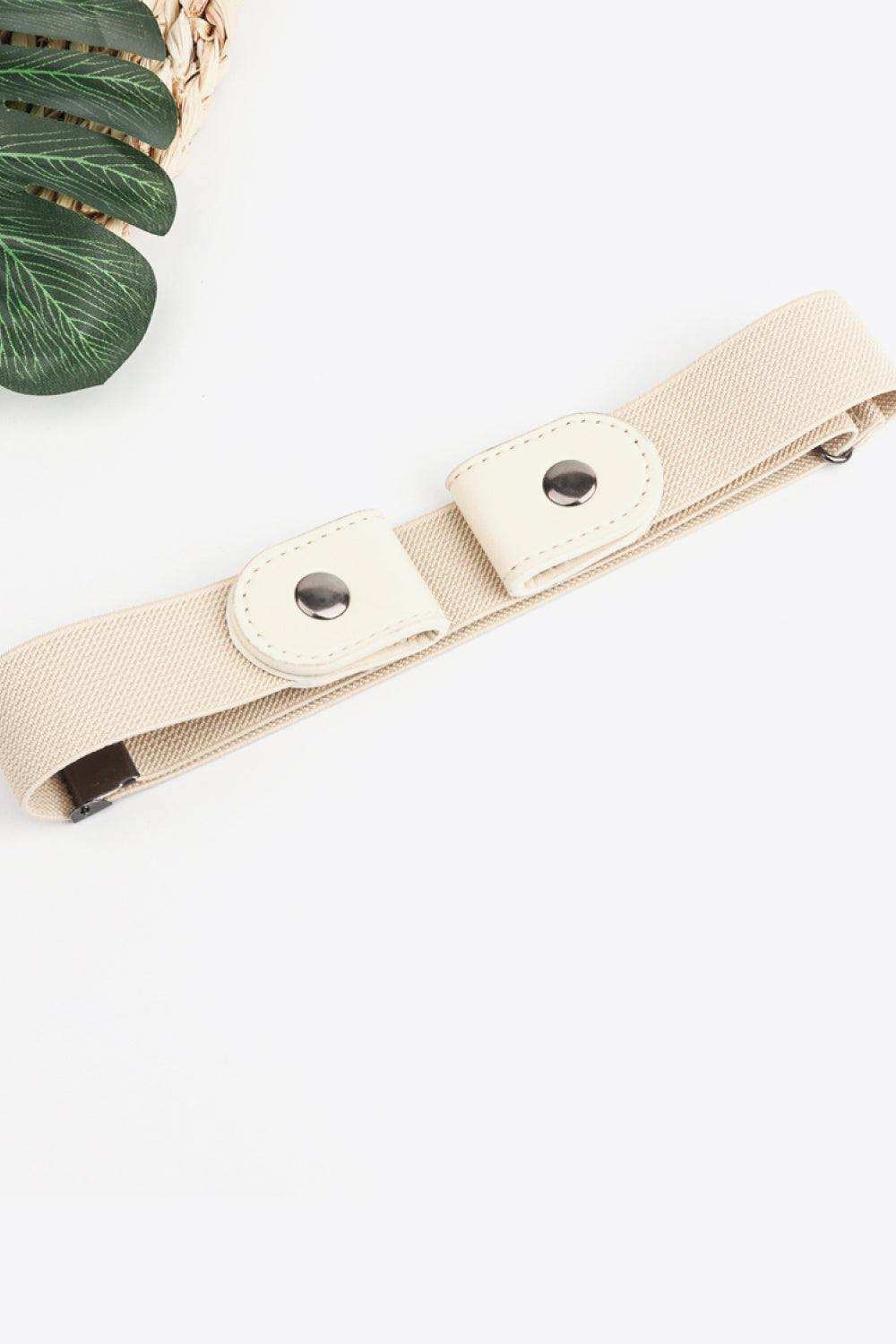 PU Elastic Snap Closure Belt - Trendsi - Flyclothing LLC