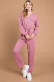Culture Code Full Size Button Up Drawstring Waist Straight Jumpsuit - Trendsi - Flyclothing LLC