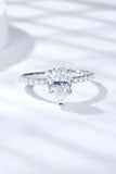 1.8 Carat Moissanite Side Stone Ring - Trendsi - Flyclothing LLC