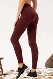 High Waist Skinny Active Pants - Trendsi - Flyclothing LLC