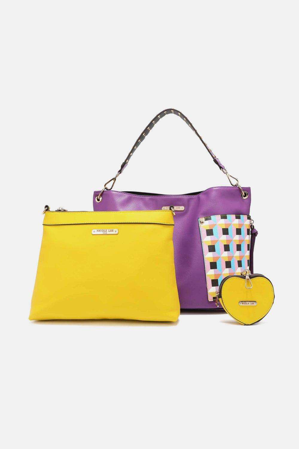 Nicole Lee USA Quihn 3-Piece Handbag Set - Trendsi - Flyclothing LLC