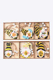 3-Pack Bee Wood Gnome Ornaments - Trendsi - Flyclothing LLC