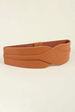 Elastic Wide PU Belt - Trendsi - Flyclothing LLC