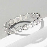 Heart Shape 925 Sterling Silver Ring - Trendsi - Flyclothing LLC