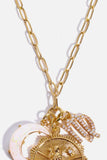 Constellation and Moon Pendant Copper Necklace - Trendsi - Flyclothing LLC