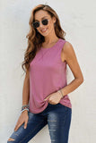 Round Neck Tank - Trendsi - Flyclothing LLC
