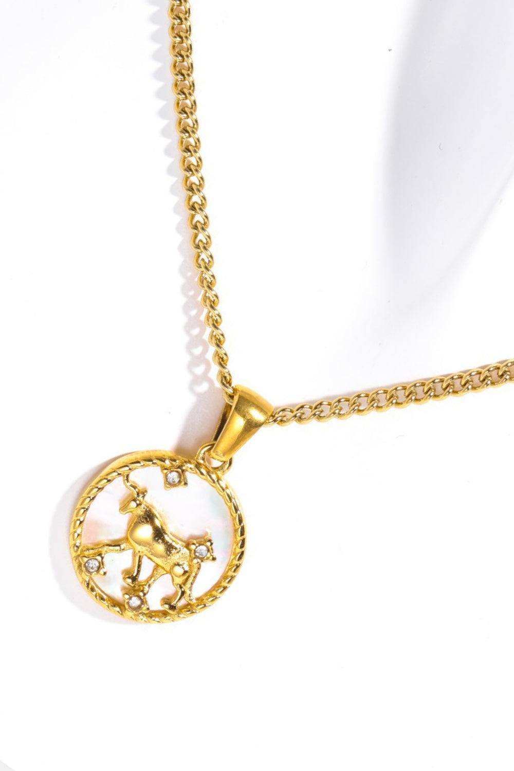Constellation Pendant Stainless Steel Necklace - Trendsi - Flyclothing LLC