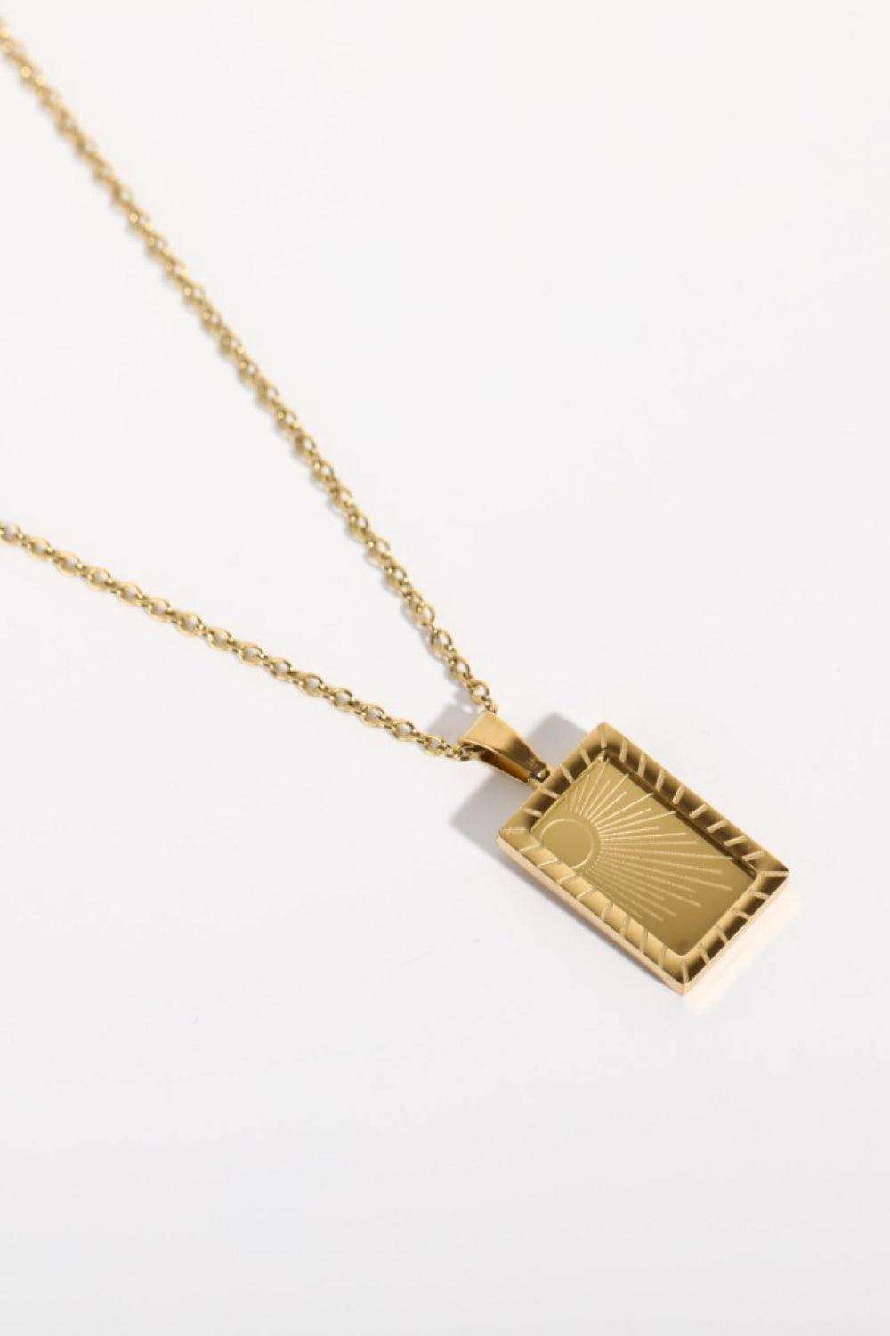 Stainless Steel 18K Gold-Plated Necklace - Trendsi - Flyclothing LLC