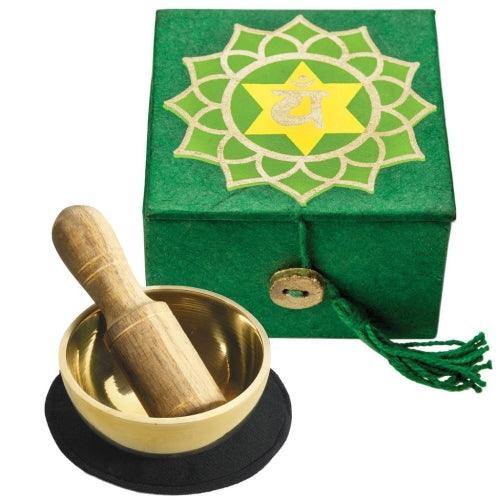 Mini Meditation Bowl Box: 2" Heart Chakra - DZI (Meditation) - DZI (Meditation)