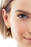 Moissanite 925 Sterling Silver Double-Layered Earrings - Trendsi - Flyclothing LLC