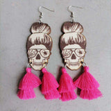 Spider Grandma Tassel Detail Dangle Earrings - Trendsi - Flyclothing LLC