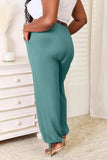 Basic Bae Full Size Soft Rayon Drawstring Waist Pants with Pockets - Trendsi - Flyclothing LLC