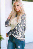 Tie-Dye Round Neck Long Sleeve T-Shirt - Trendsi - Flyclothing LLC