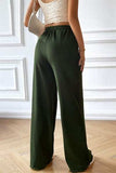 Drawstring Wide Leg Pants with Pocketed - Trendsi - Flyclothing LLC