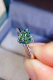 1 Carat Moissanite Heart 925 Sterling Silver Ring - Trendsi - Flyclothing LLC