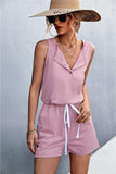 Sleeveless Buttoned Romper with Pockets - Trendsi - Flyclothing LLC