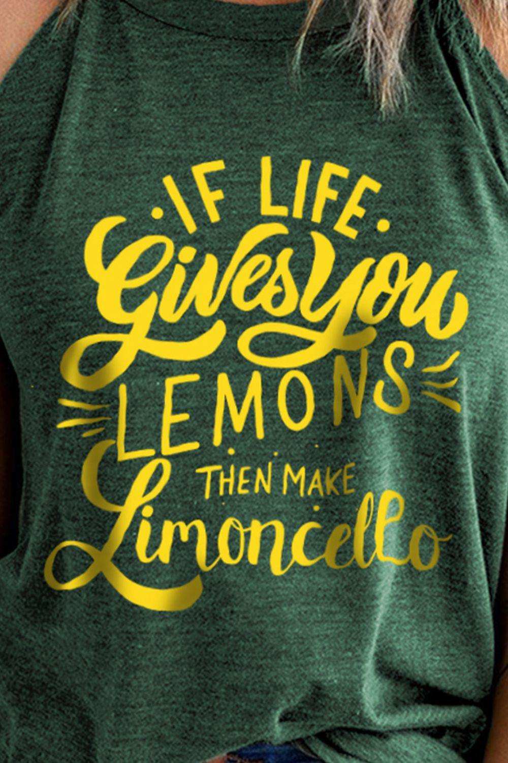 Slogan Graphic Round Neck Tank - Trendsi - Flyclothing LLC