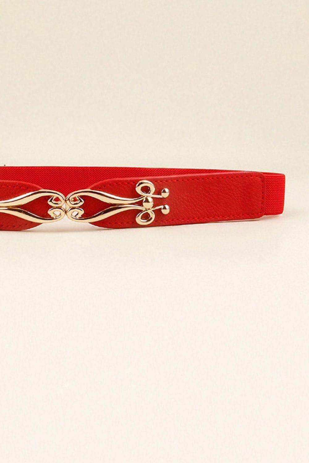 Alloy Buckle Elastic Belt - Trendsi - Flyclothing LLC