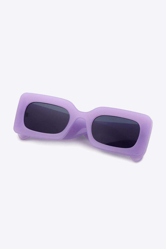 Polycarbonate Frame Rectangle Sunglasses - Trendsi - Flyclothing LLC