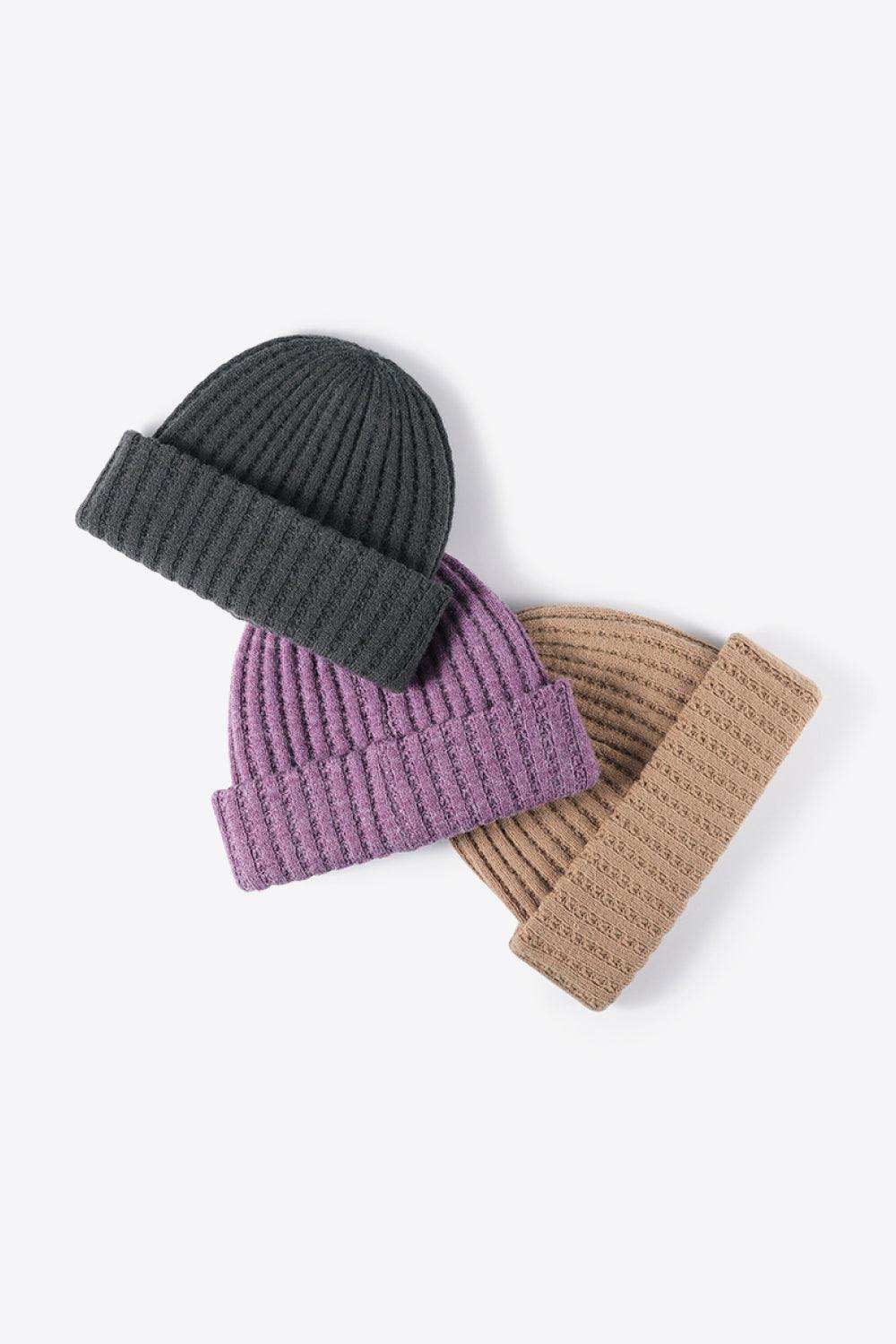 Wide Rib Beanie - Trendsi - Flyclothing LLC