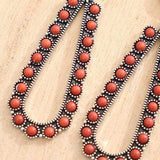 Alloy Beaded Teardrop Earrings - Trendsi - Flyclothing LLC