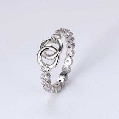 925 Sterling Silver Zircon Ring - Trendsi - Flyclothing LLC