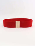 Alloy Buckle Elastic Belt - Trendsi - Flyclothing LLC