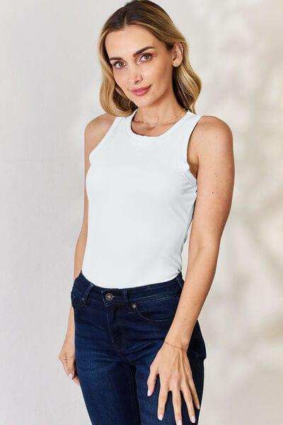 Basic Bae Full Size Round Neck Slim Tank - Trendsi - Flyclothing LLC