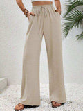 Wide Leg Drawstring Pants - Trendsi - Flyclothing LLC
