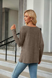 Round Neck Long Sleeve T-Shirt - Trendsi - Flyclothing LLC