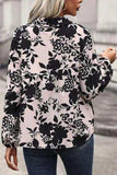 Printed Tie Neck Balloon Sleeve Blouse - Trendsi - Flyclothing LLC