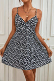 Ditsy Floral Spaghetti Strap Backless Dress - Trendsi - Flyclothing LLC