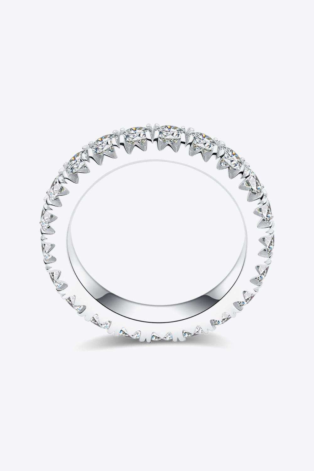 2.3 Carat Moissanite 925 Sterling Silver Eternity Ring - Trendsi - Flyclothing LLC