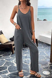 Pocketed Spaghetti Strap Overalls - Trendsi - Flyclothing LLC