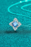 1 Carat Moissanite Floral Pendant Necklace - Trendsi - Flyclothing LLC
